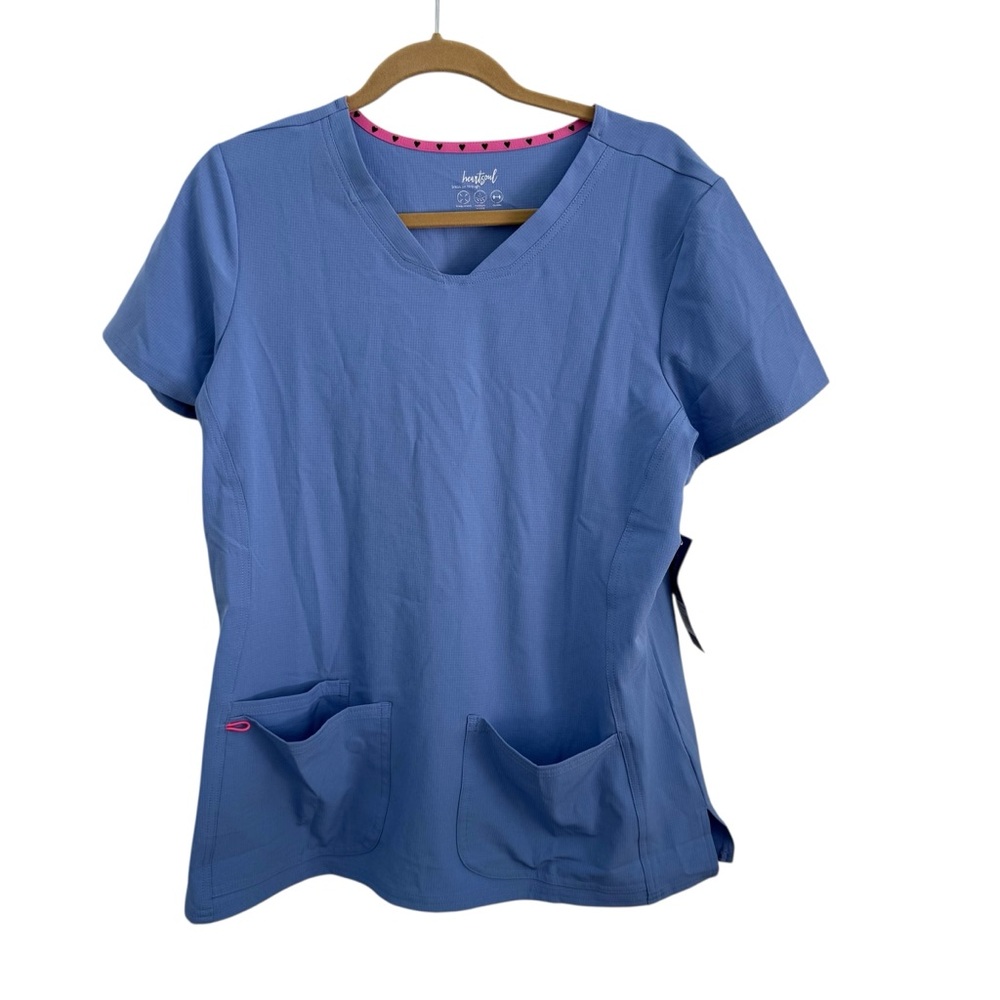 HeartSoul Ceil Blue Women's Scrub Top NWT